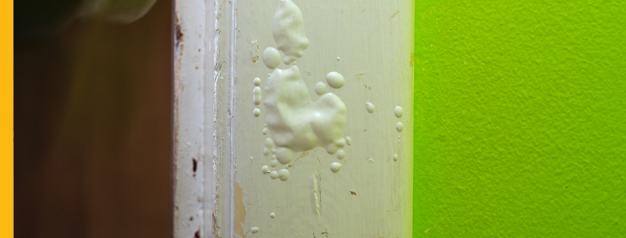 bubbling paint on wall