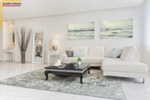 living room furniture in white room