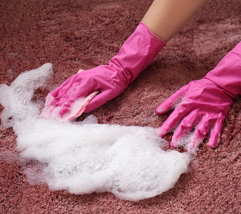 cleaning paint off carpet