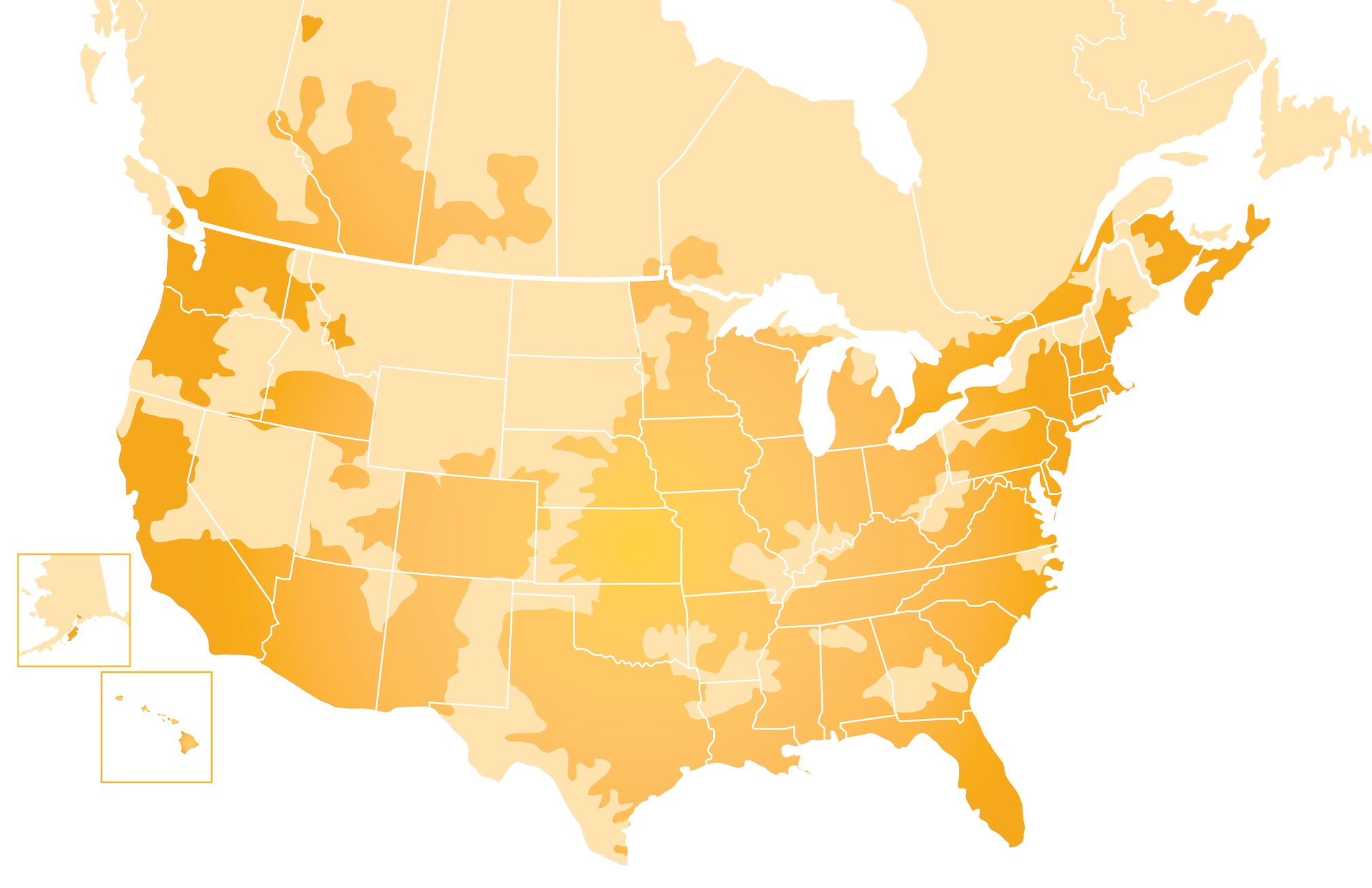 map of North America CertaPro