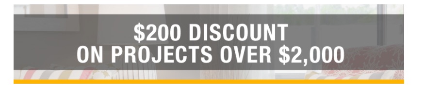 $200 Discount On Project Over $2,000