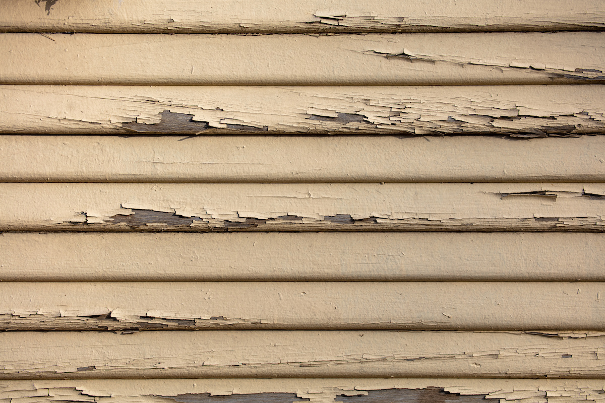 peeling paint