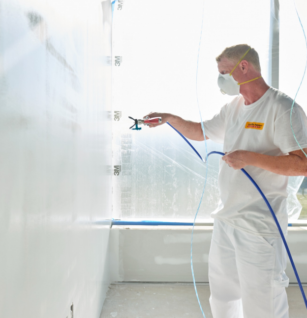 Industrial interior painting in an active facility