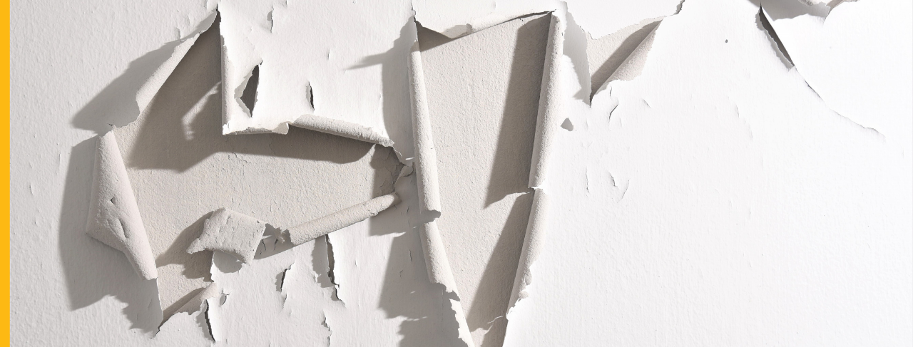 peeling paint in new construction home