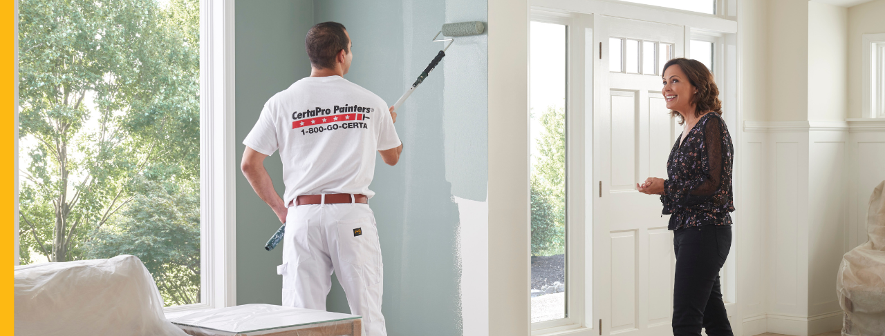 certapro painters team member interior painting