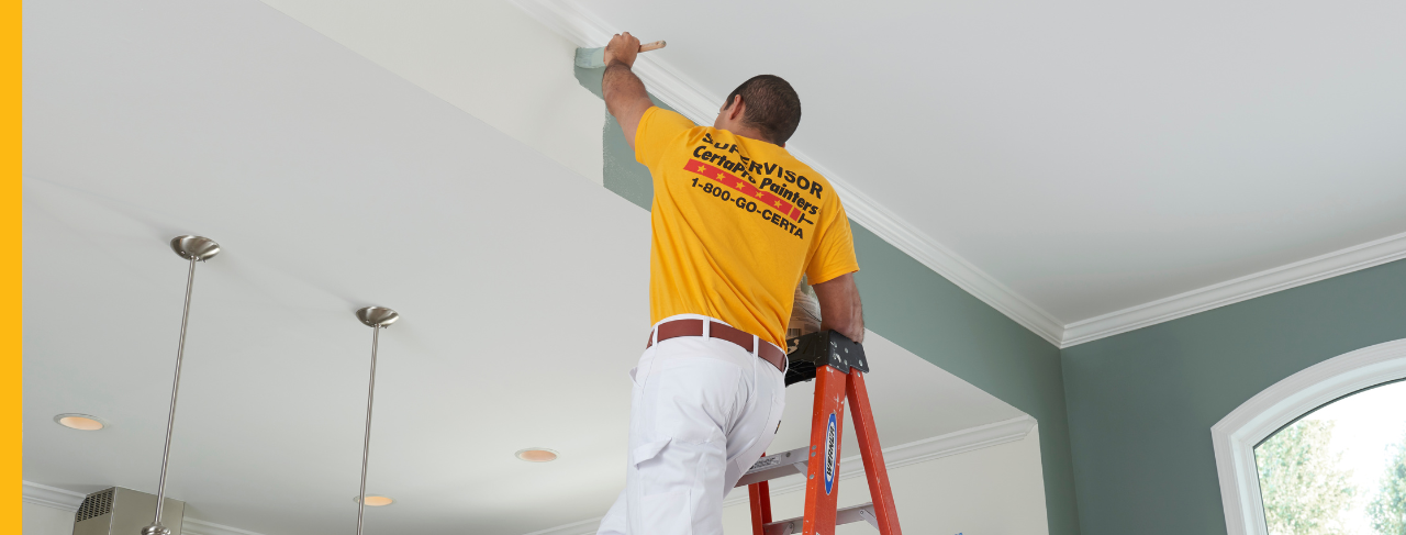 certapro painters team member painting interior