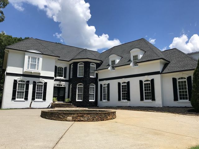repainted exterior of home in alpharetta - after