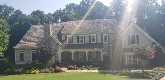 exterior of home in alpharetta before painting