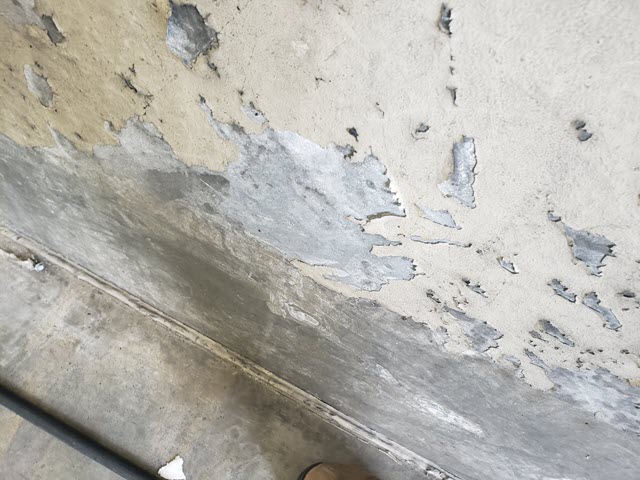 photo of peeling coating