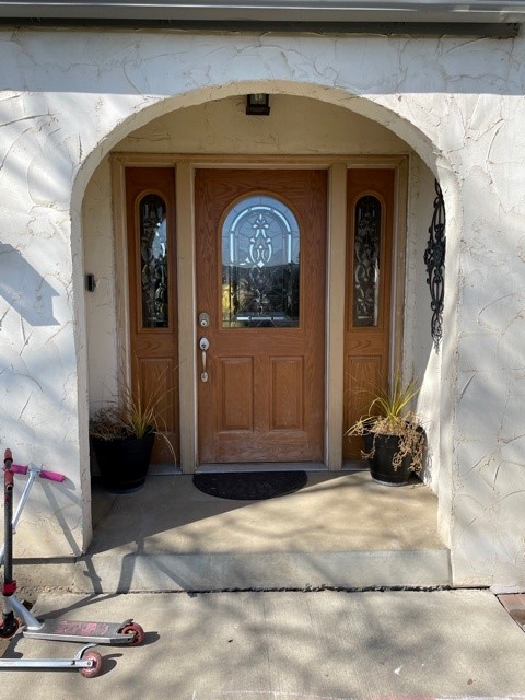 front door painting before