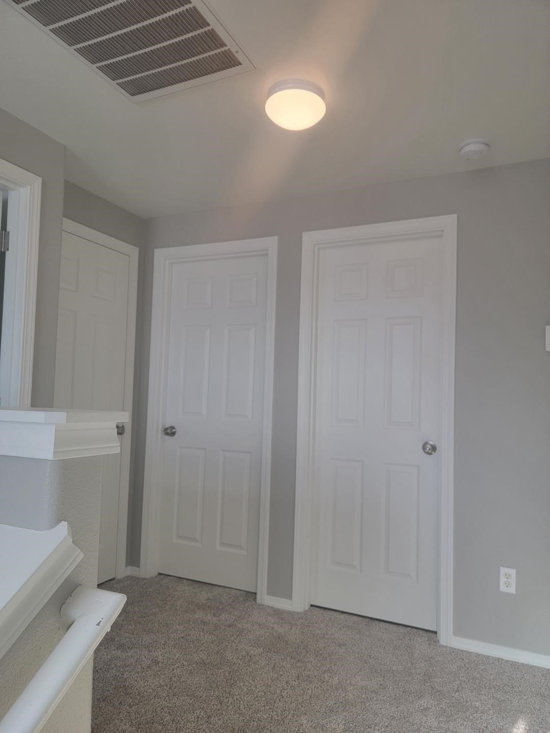 Final Result of Gray Interior Painting in Hallway