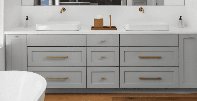 Check out our Bathroom Cabinet Painting