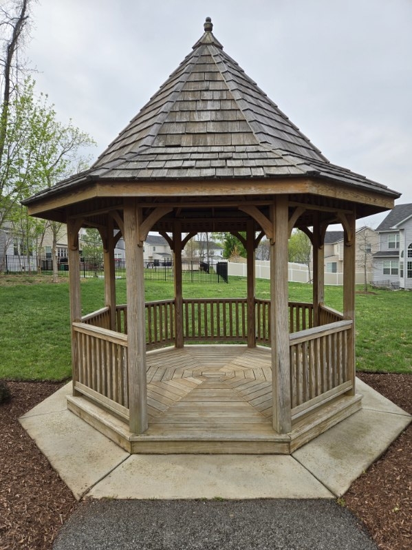unfinished gazebo front