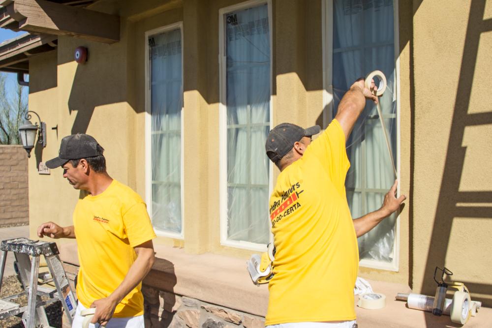 stucco painting prep in southern maryland