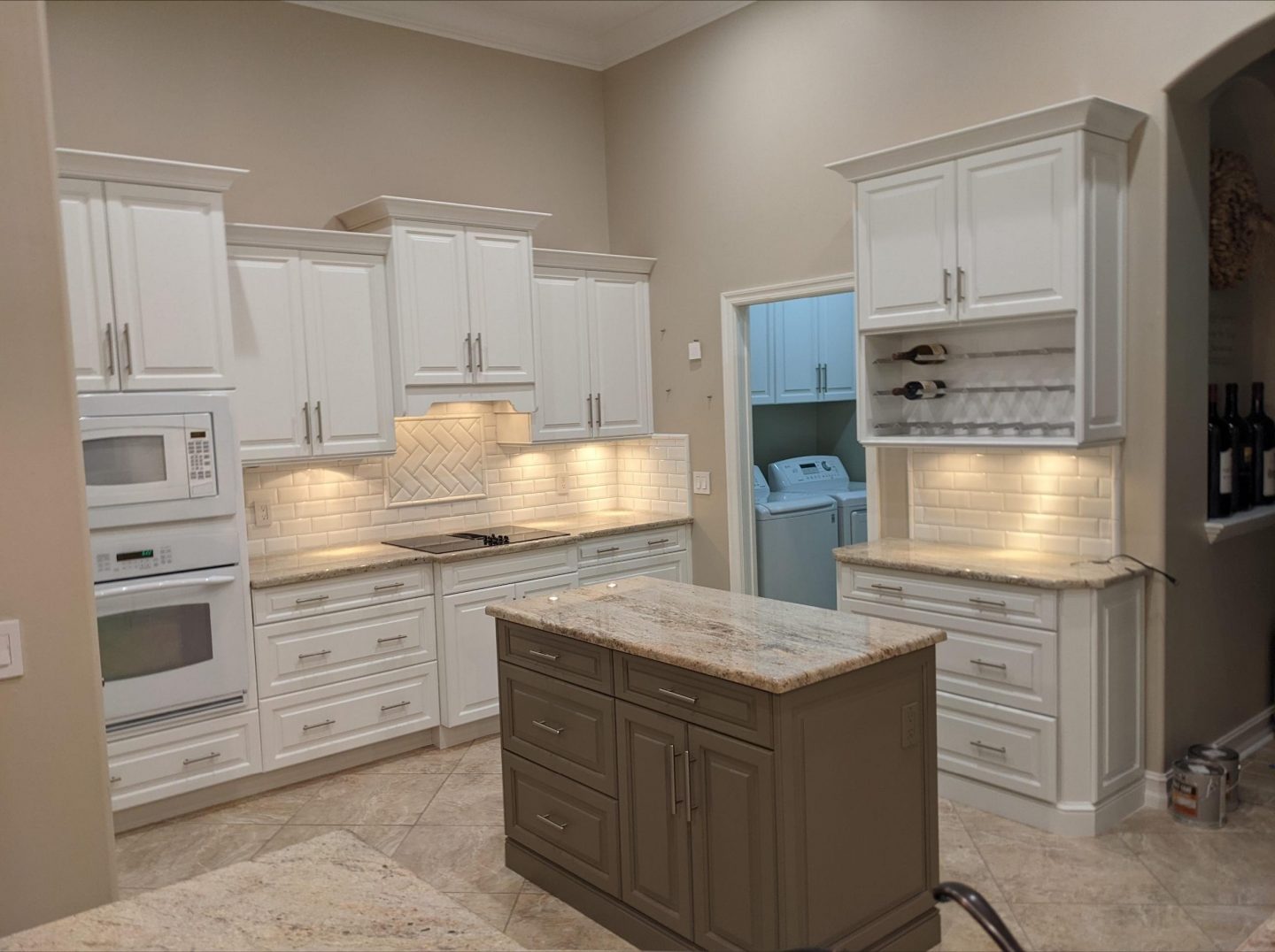 kitchen cabinets before painting