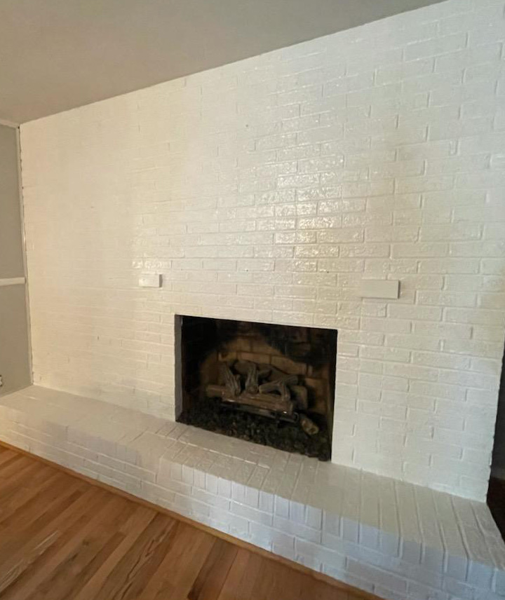 interior fireplace painting (after) asheville nc