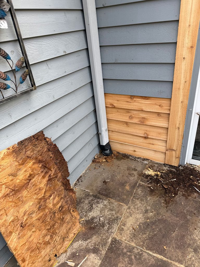 wood rot repair in candler nc (after)