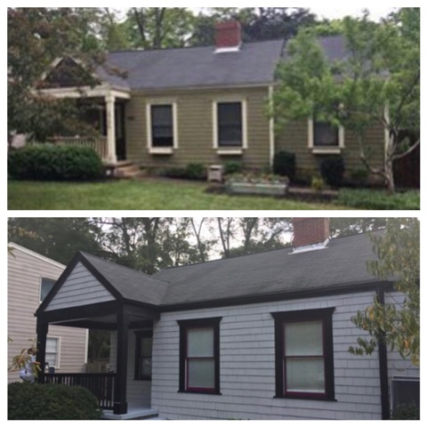 before and after photos of a home in atlanta georgia
