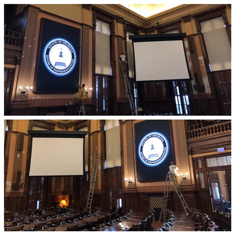 the georgia state capitol building was repainted by certapro painters of atlanta