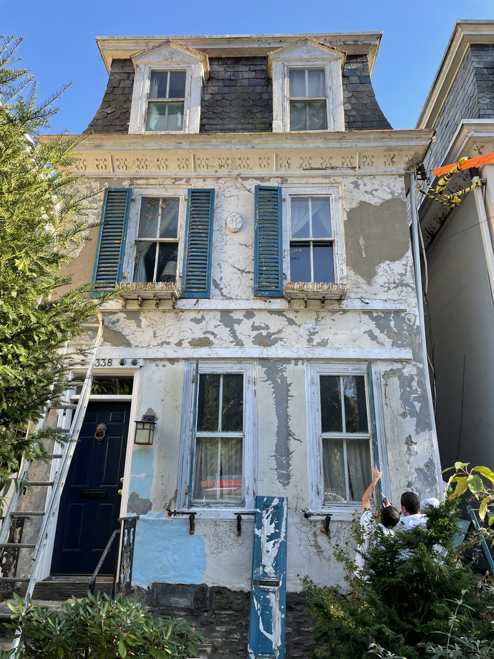 Blue House Before & After – Residential Painting Before