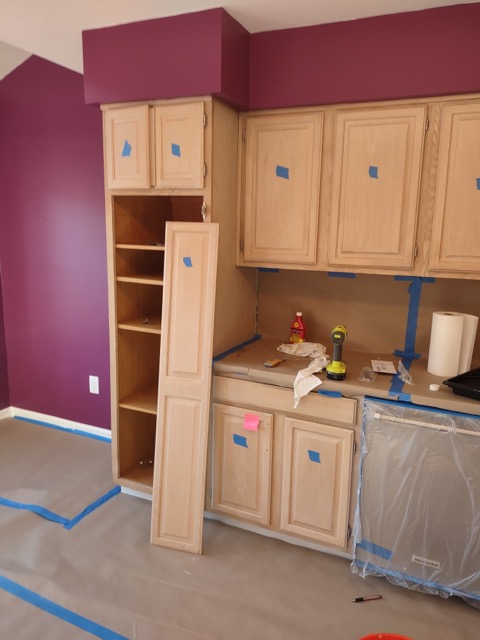 Kitchen Cabinets Before & After – Residential Painting Before