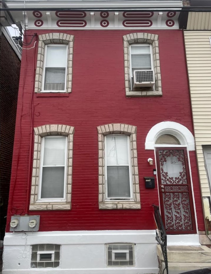 red exterior after painting