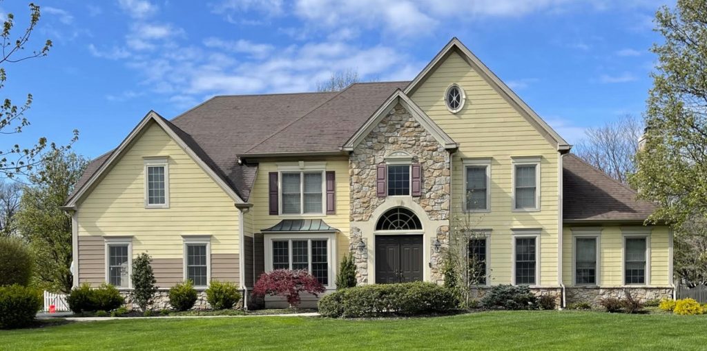 residential exterior before siding and painting
