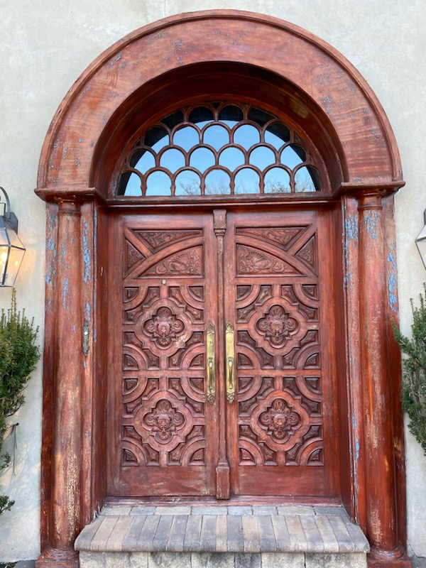 door before painting