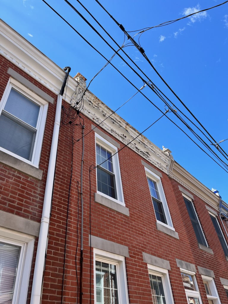 residential exterior before painting