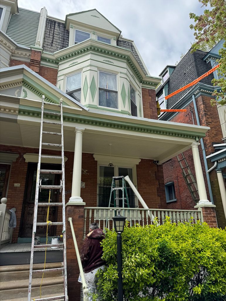 philadelphia pa exterior painting (during)