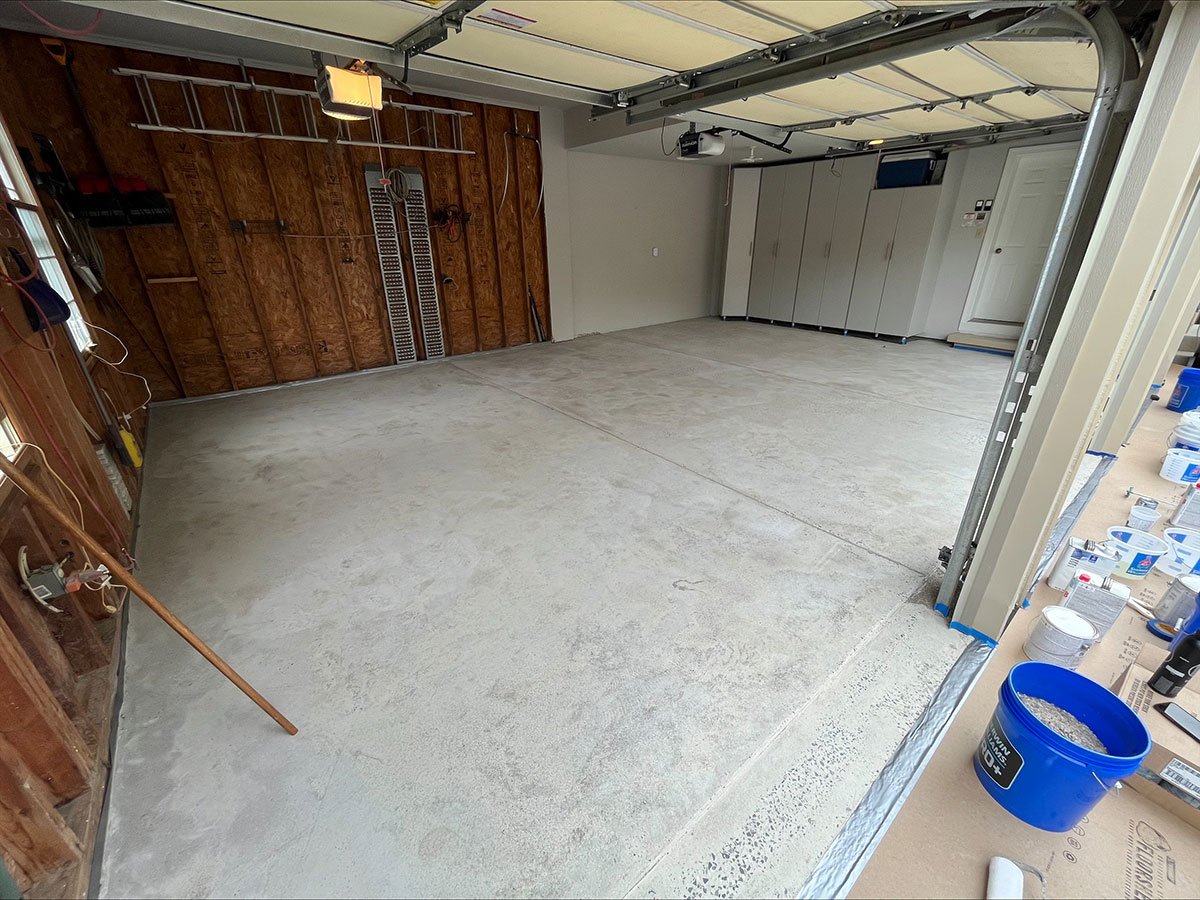 garage epoxy flooring north whales pa before