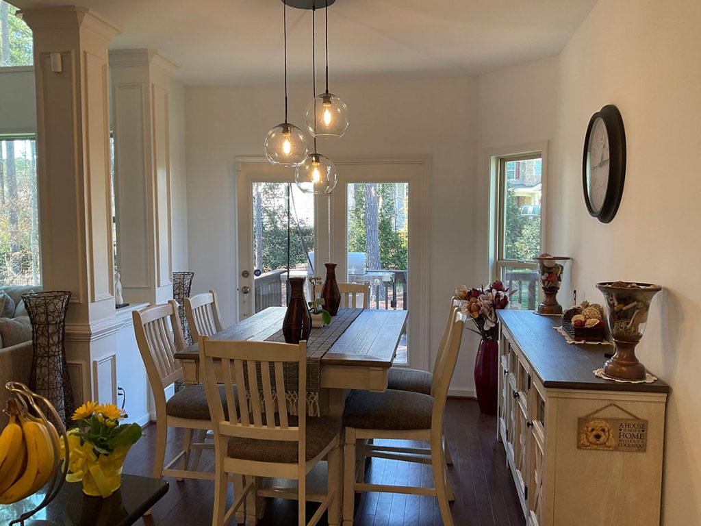 dining room painting after