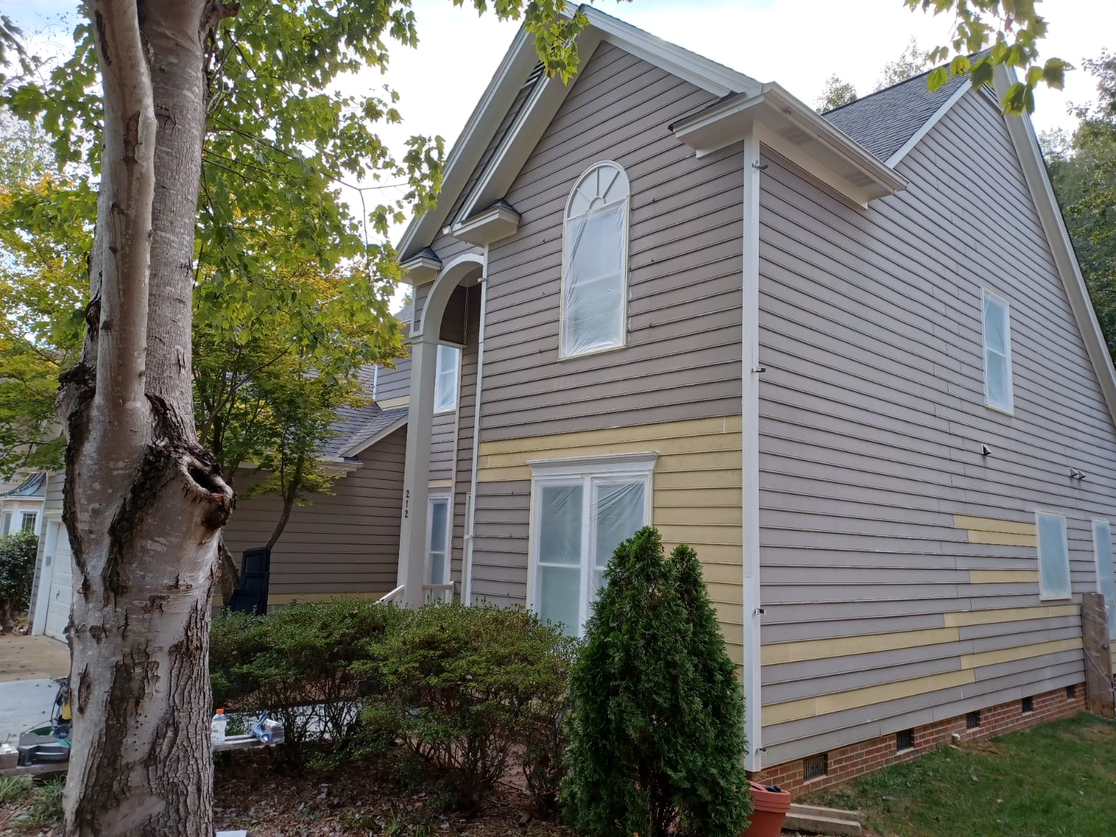 exterior home repair before