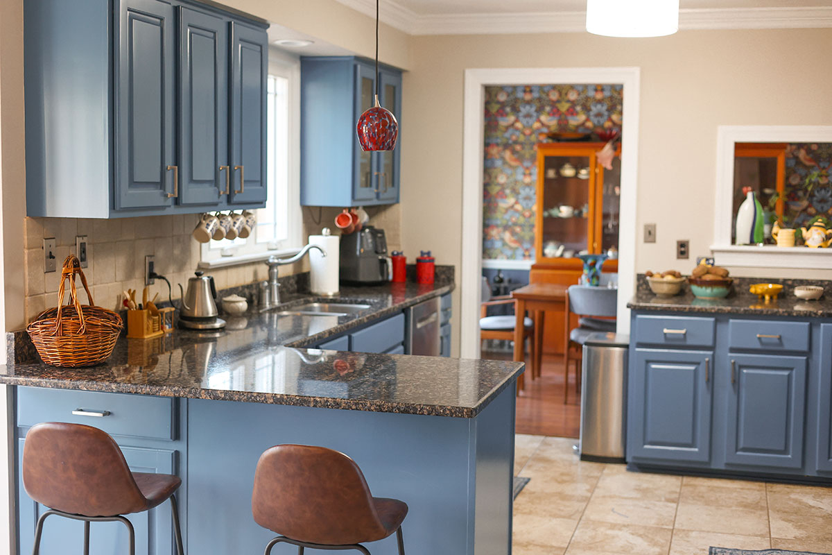 Freshly Painted Kitchen