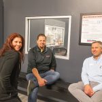 crew posing for photo