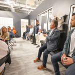 internal discussion at roundtable event