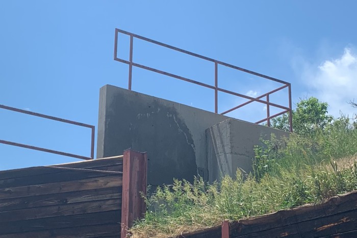 finished graffiti removal