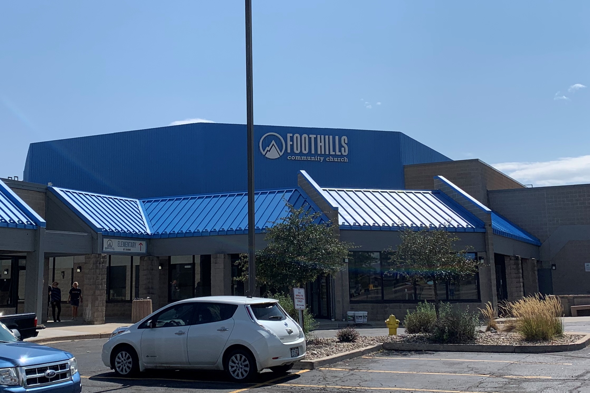 church before repainting