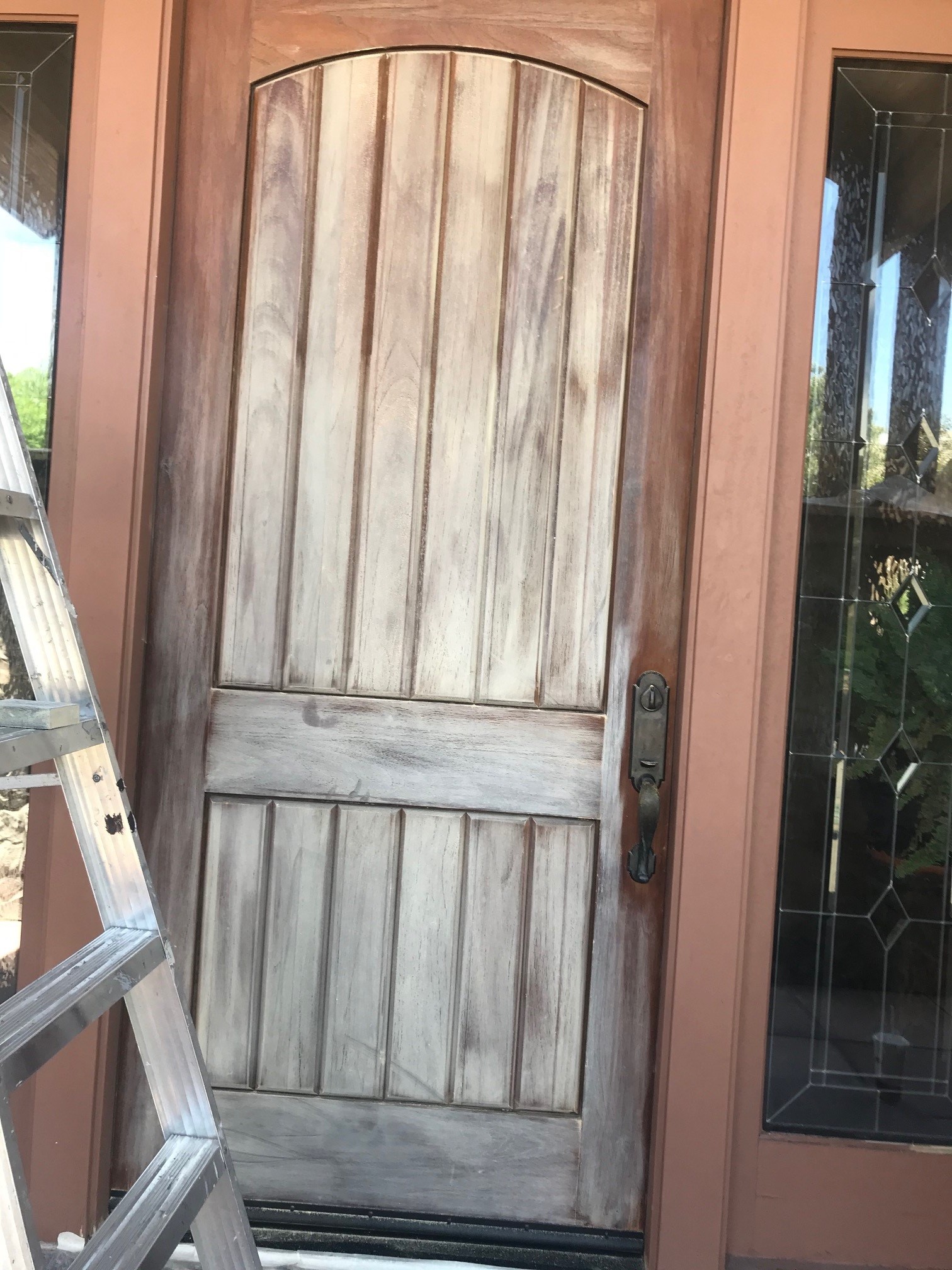 door before staining