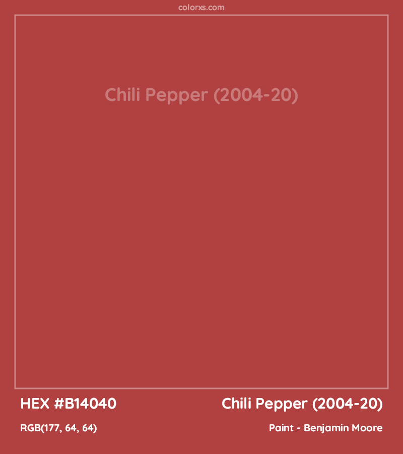 bejamin moore chili pepper