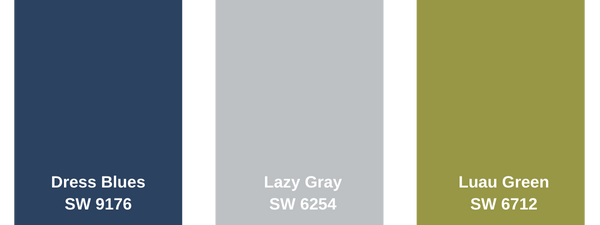 paint color swatch with blue, gray, and green