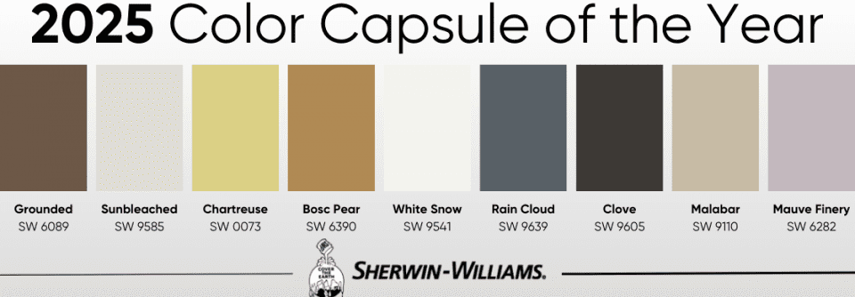 Sherwin-Williams 2025 Color Capsule