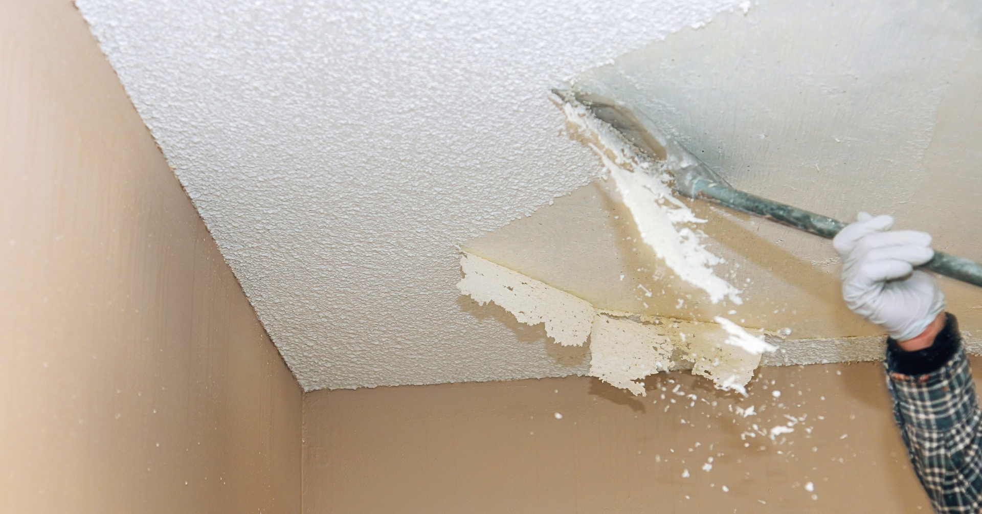 Check out our Textured Ceiling Removal Services