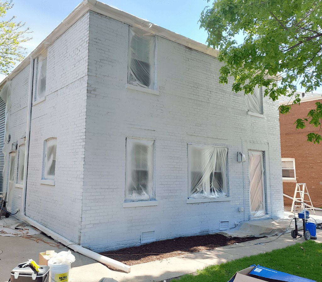 Brick Exterior Refresh in Oak Park, IL Before