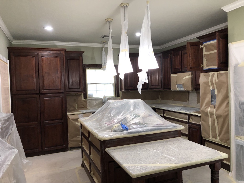 Kitchen Painting in SW Splashy Before