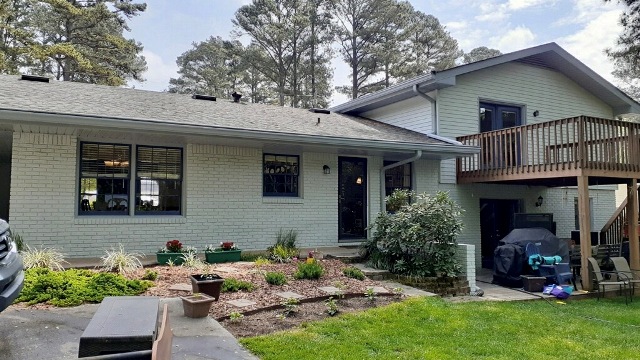 rear - repainted brick exterior in dunwoody ga