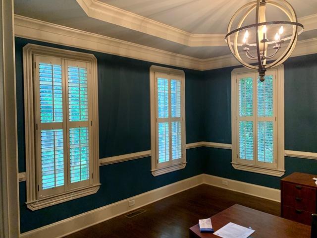 repainted navy dining room in dunwoody after - certapro painters of dunwoody
