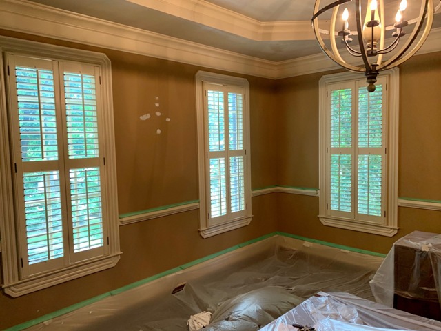 repainted dining room in dunwoody before - certapro painters of dunwoody