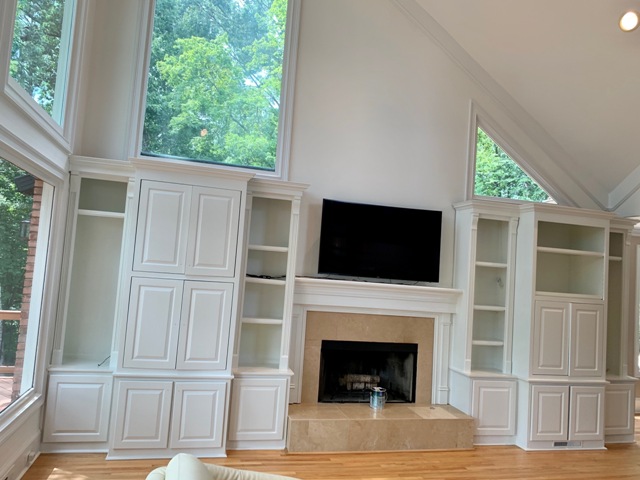 repainted entertainment system in sandy springs ga - certapro painters of dunwoody ga