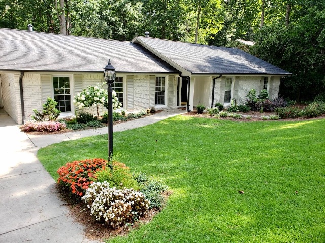 repainted brick exterior in dunwoody ga - after